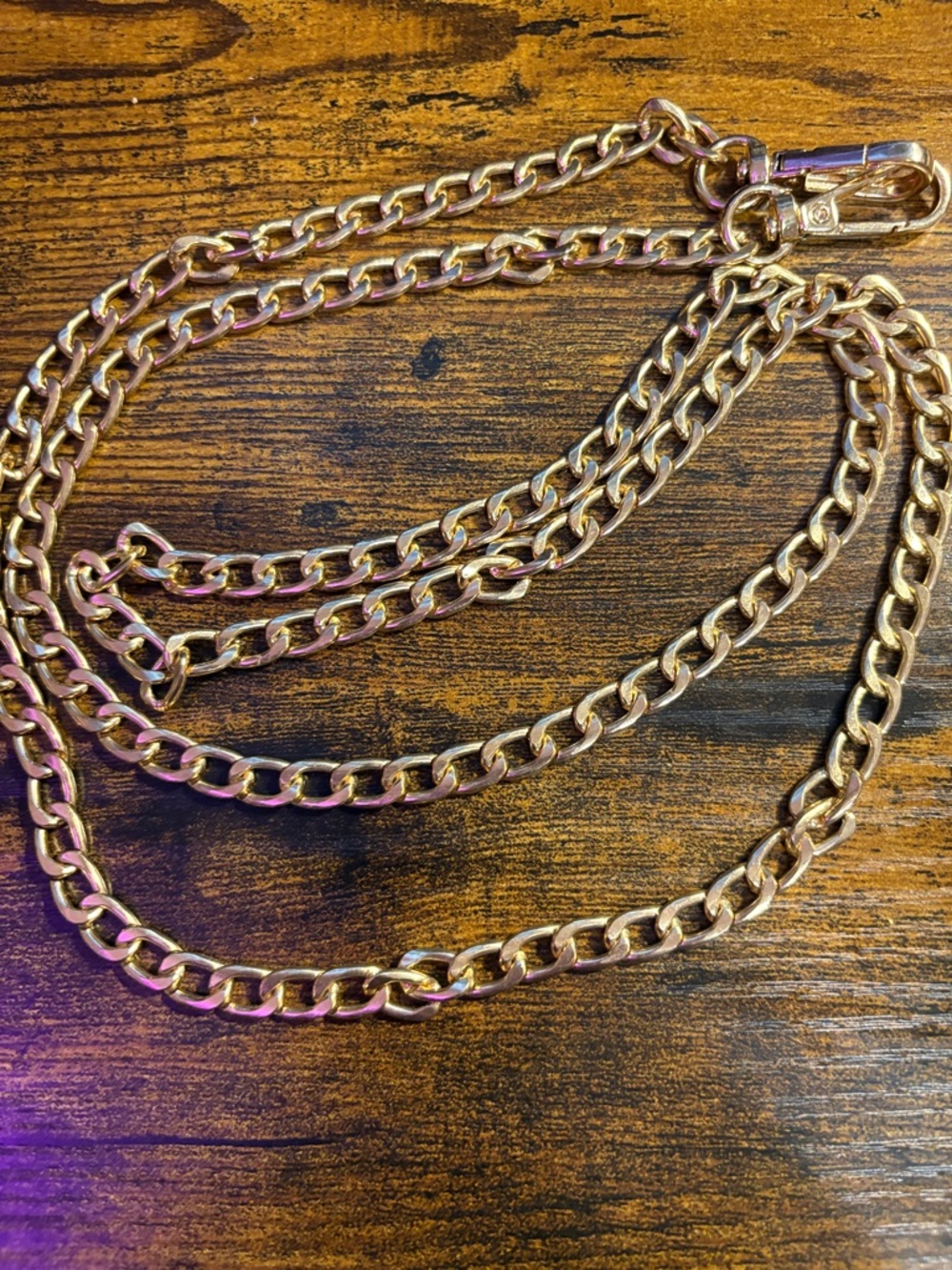Gold Chain Shoulder Strap with Clasp ~Women's Accessory  2ND Chance GIVVY